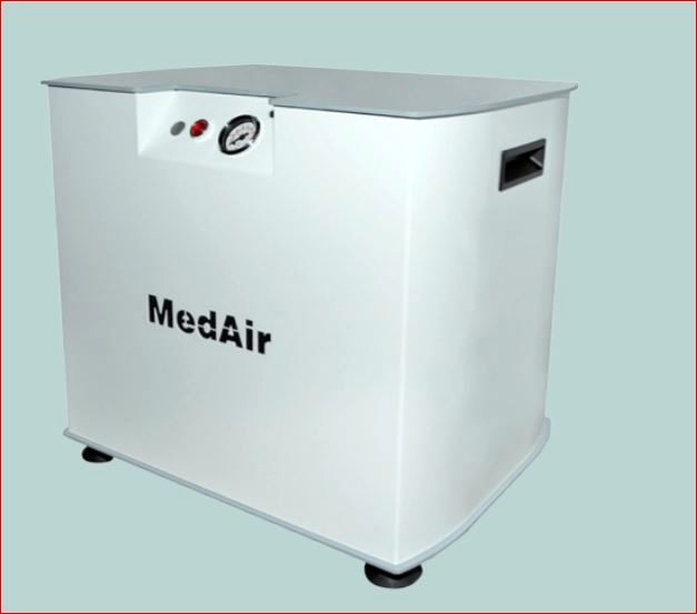 MED-AIR 3 Kompressor, ölfrei mit echter Trockenlufteinrichtung SEHR leise 50 dB-1m