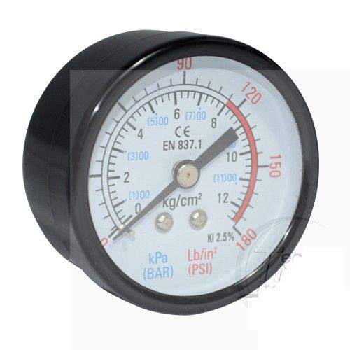 Manometer Luftdruckanzeiger 0-12 bar 1/4 Anschluss